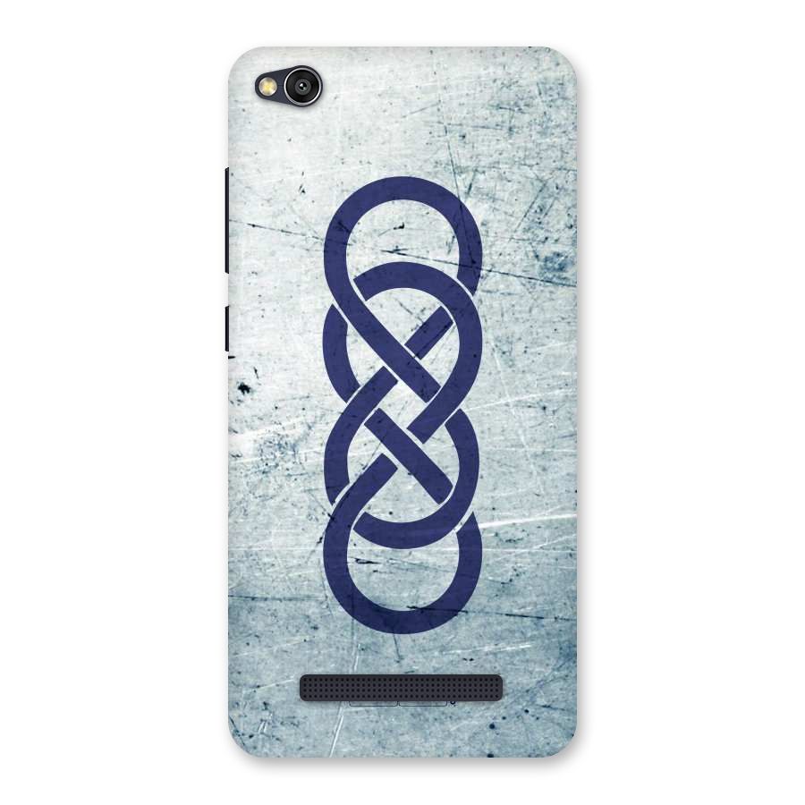 Double Infinity Rough Back Case for Redmi 4A