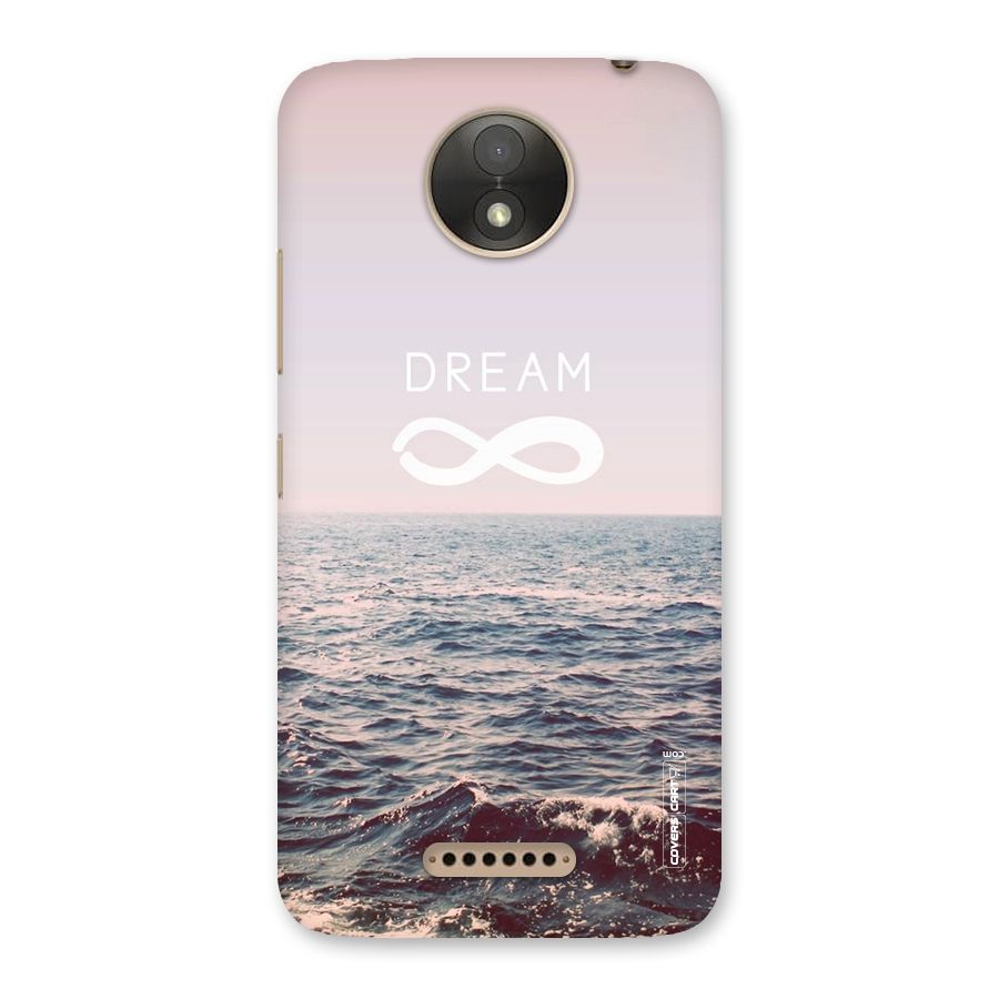 Dream Infinity Back Case for Moto C Plus