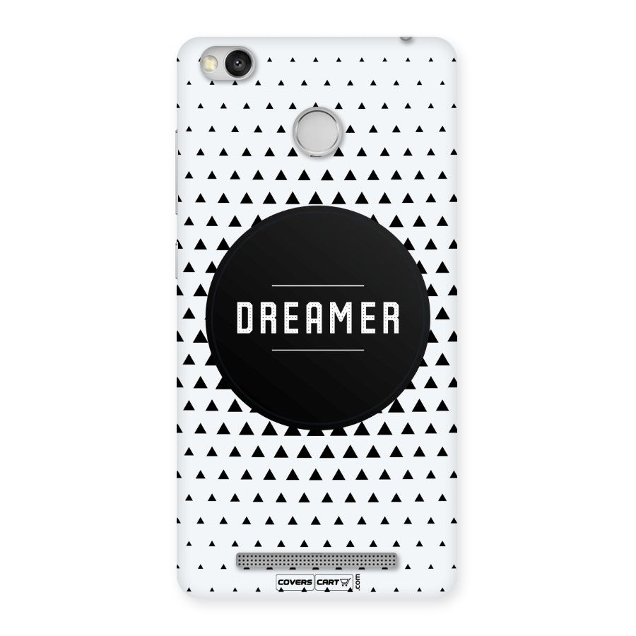 Dreamer Minimalist Back Case for Redmi 3S Prime