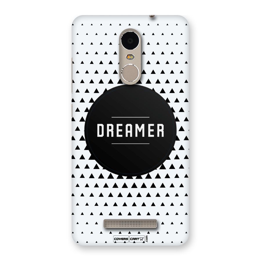 Dreamer Minimalist Back Case for Xiaomi Redmi Note 3