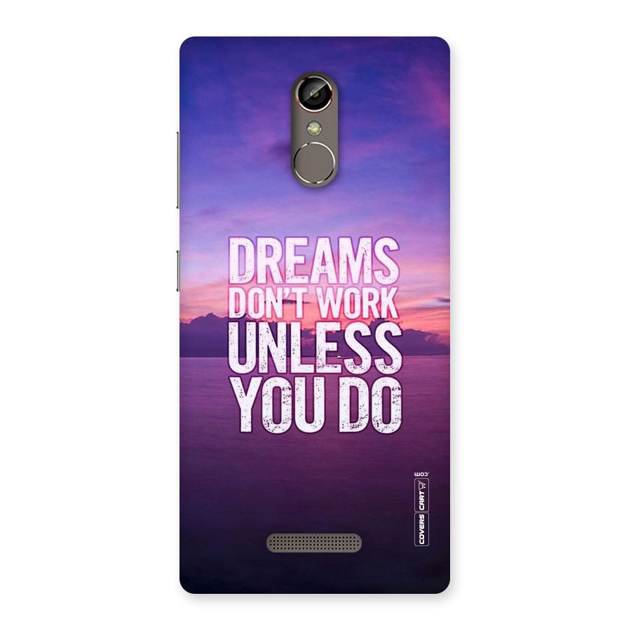 Dreams Work Back Case for Gionee S6s