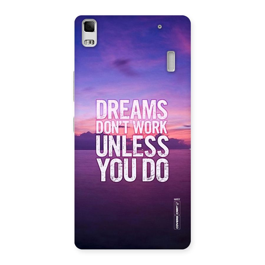 Dreams Work Back Case for Lenovo K3 Note