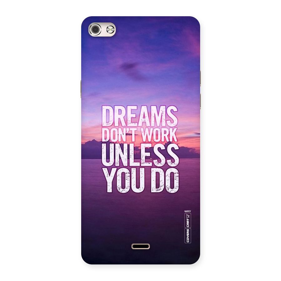 Dreams Work Back Case for Micromax Canvas Silver 5