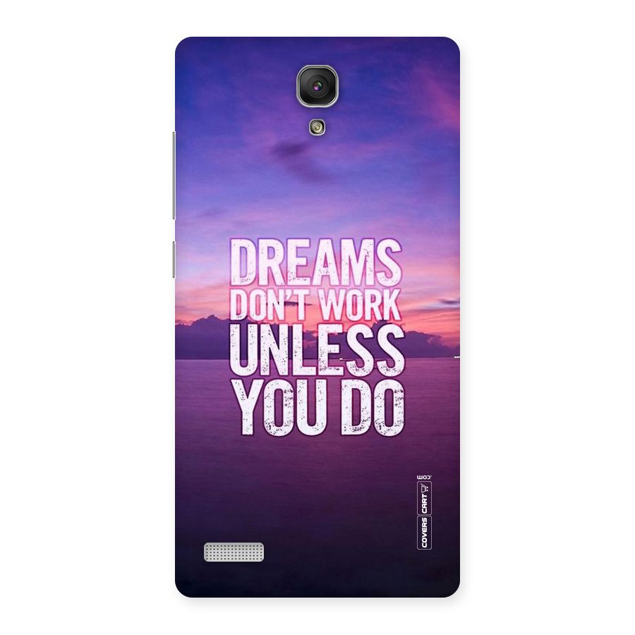 Dreams Work Back Case for Redmi Note Prime