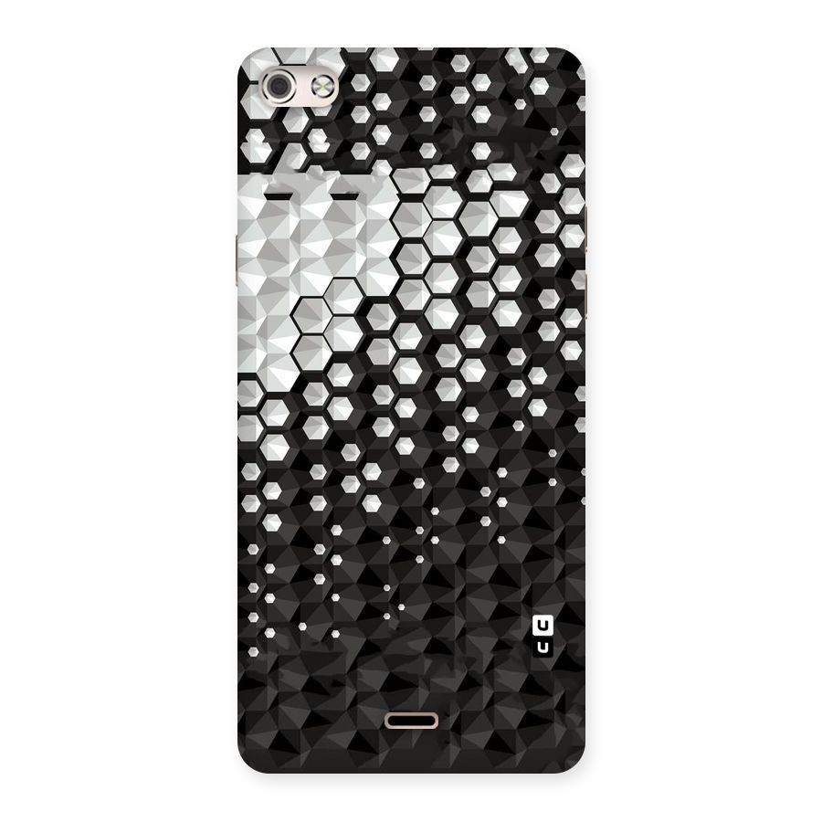 Elite Hexagonal Back Case for Micromax Canvas Silver 5