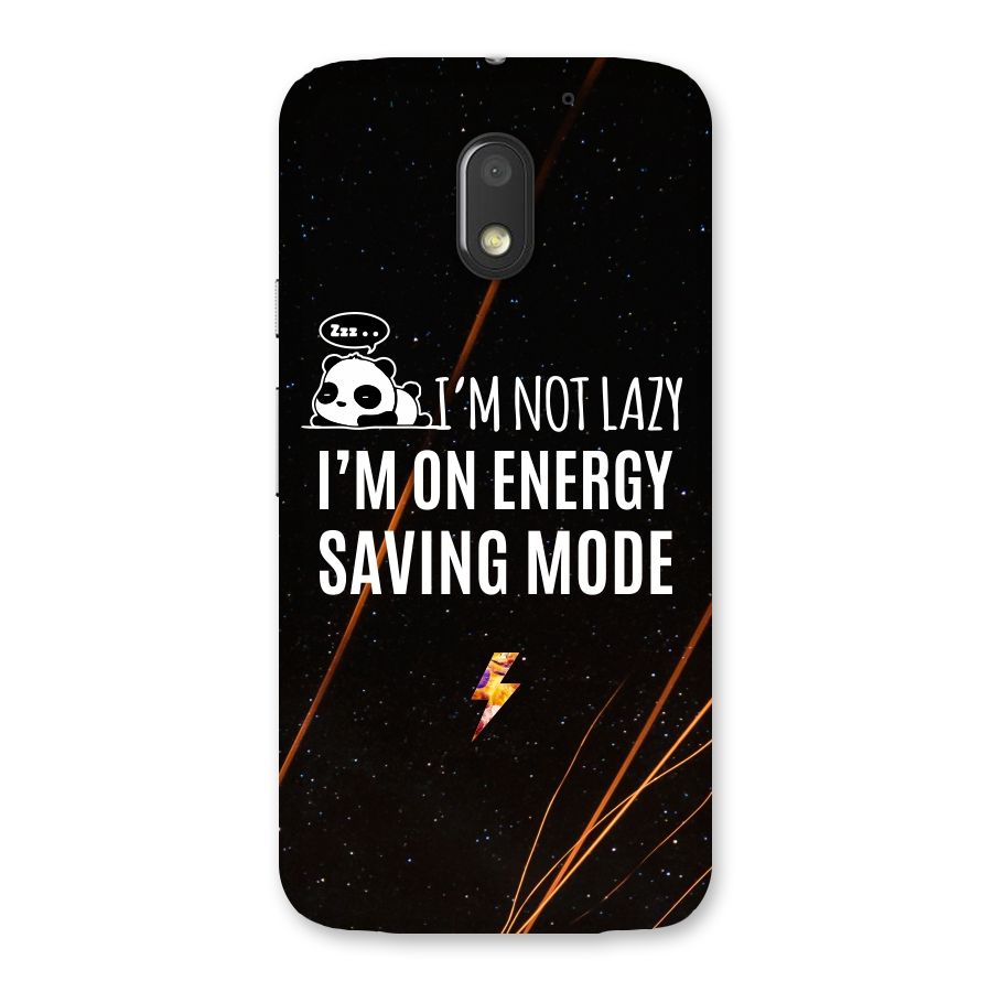 Energy Saving Mode Back Case for Moto E3 Power