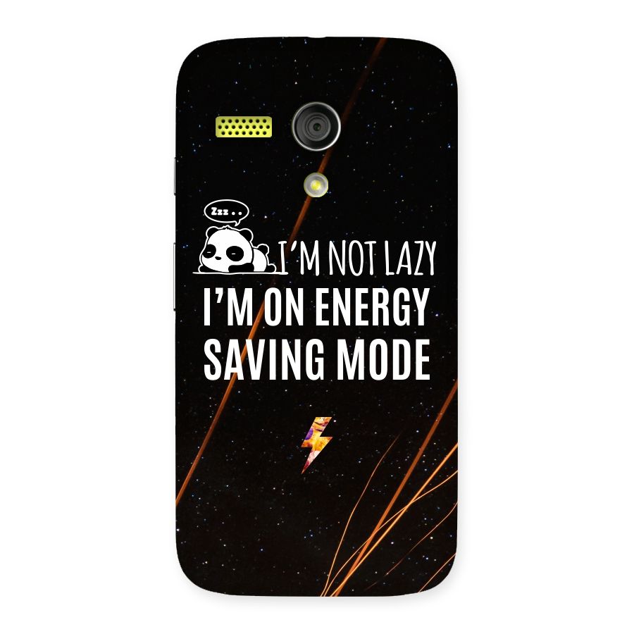 Energy Saving Mode Back Case for Moto G