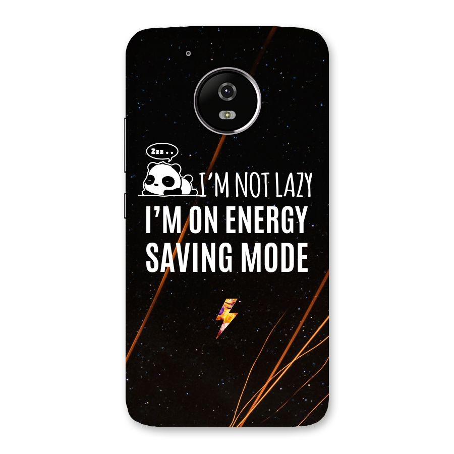 Energy Saving Mode Back Case for Moto G5