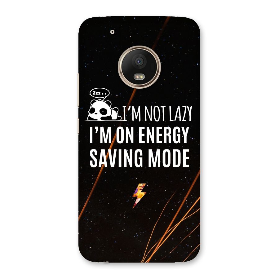 Energy Saving Mode Back Case for Moto G5 Plus