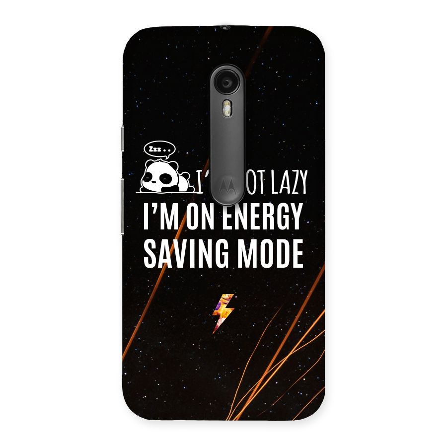 Energy Saving Mode Back Case for Moto G Turbo