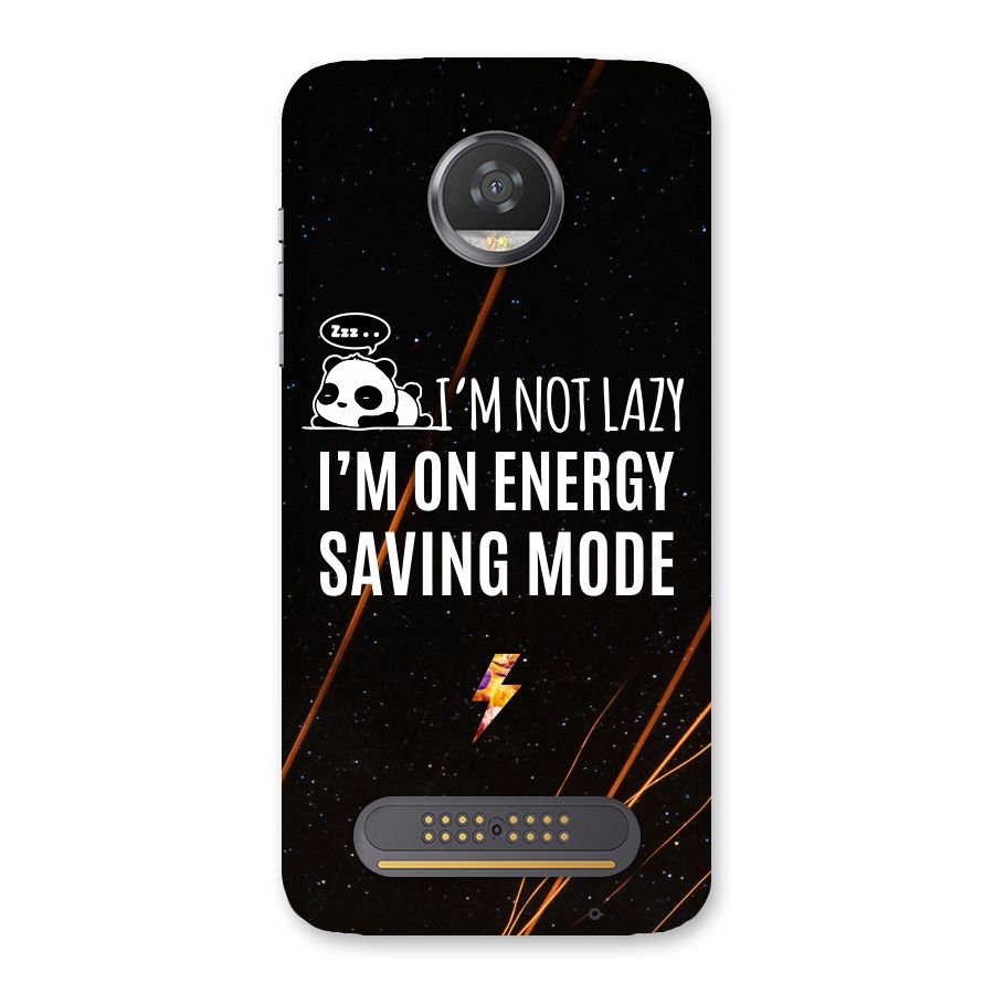 Energy Saving Mode Back Case for Moto Z2 Play