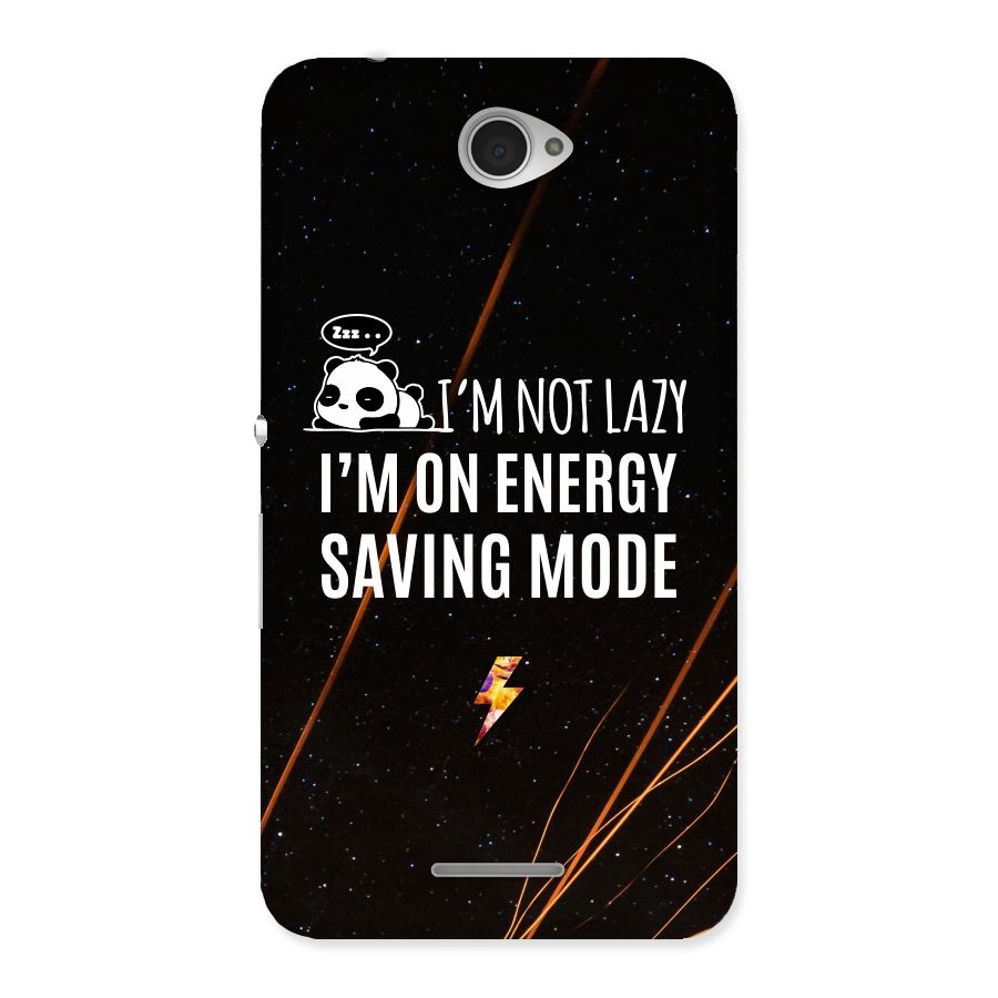 Energy Saving Mode Back Case for Sony Xperia E4