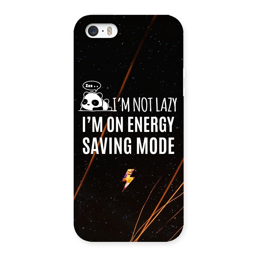 Energy Saving Mode Back Case for iPhone SE