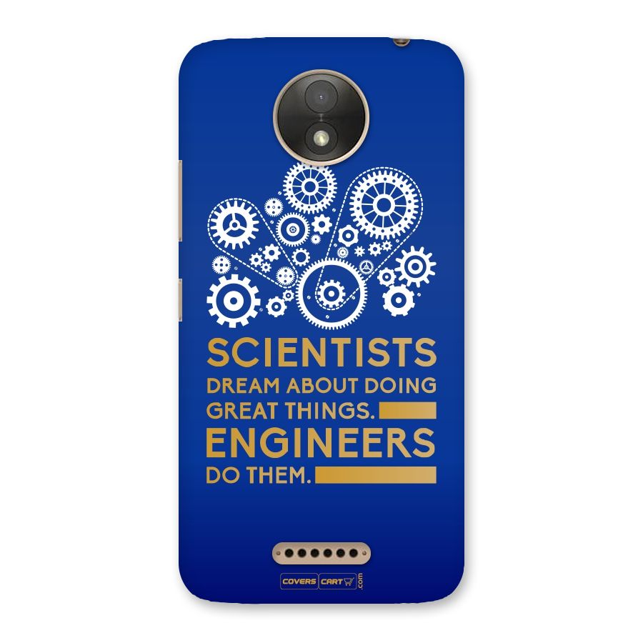 Engineer Back Case for Moto C Plus