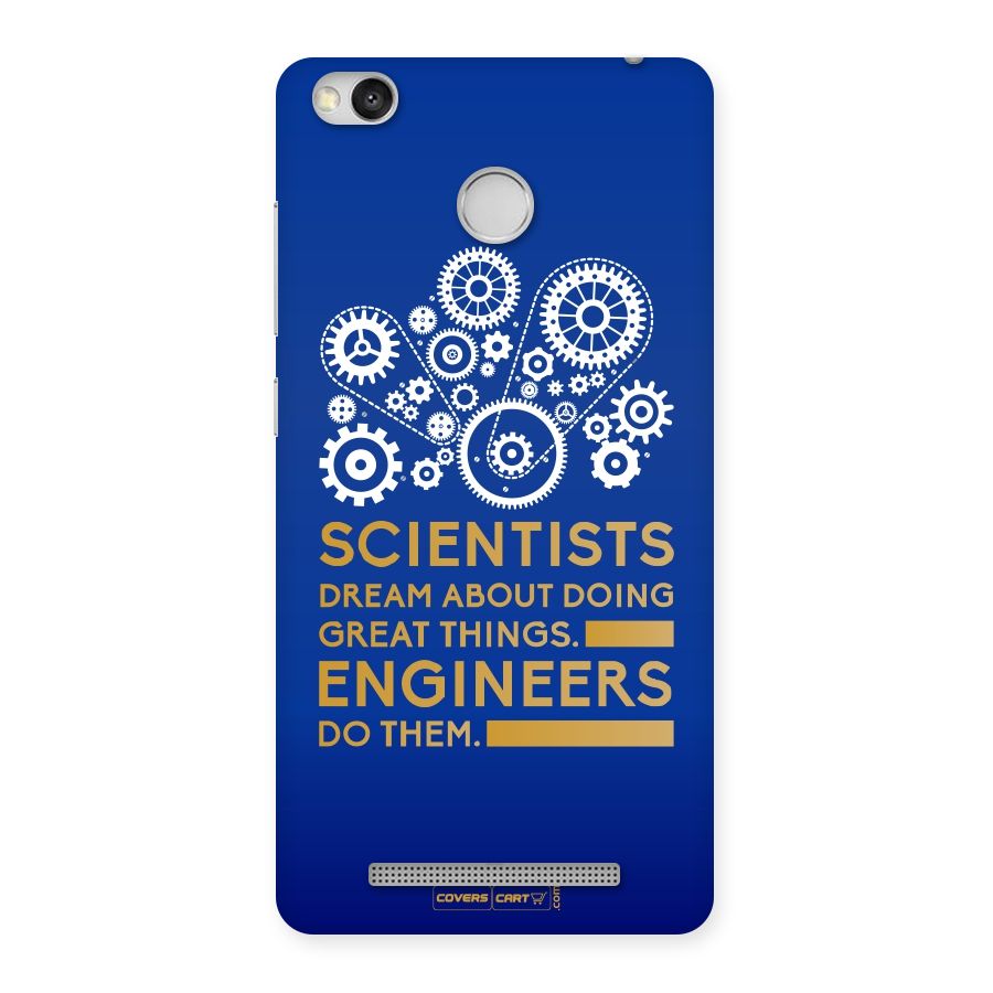 Engineer Back Case for Redmi 3S Prime
