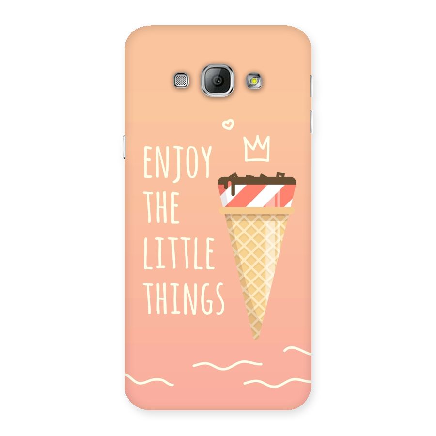 Enjoy the Little Things Back Case for Galaxy A8