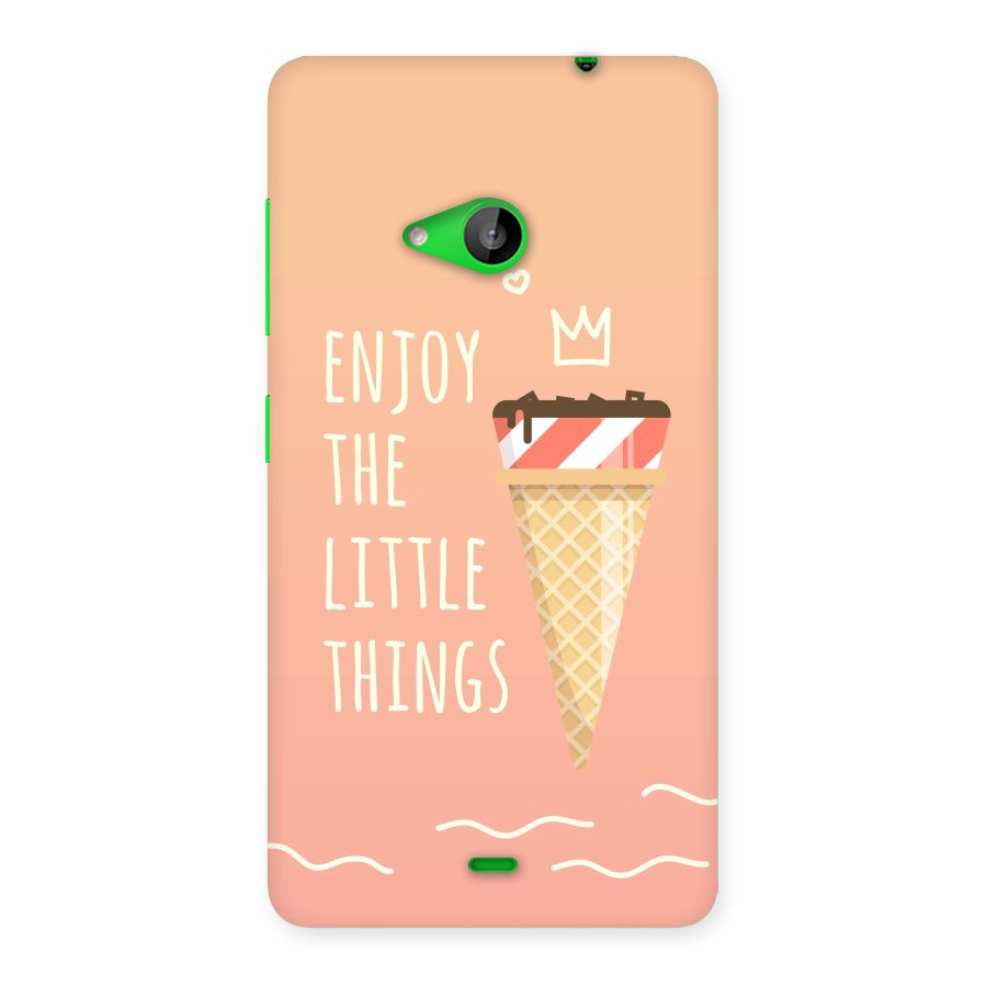Enjoy the Little Things Back Case for Lumia 535