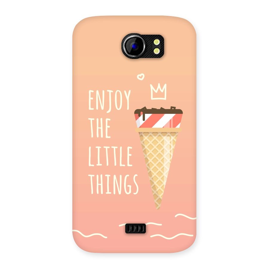 Enjoy the Little Things Back Case for Micromax Canvas 2 A110