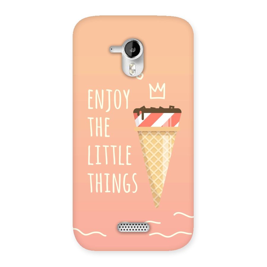 Enjoy the Little Things Back Case for Micromax Canvas HD A116