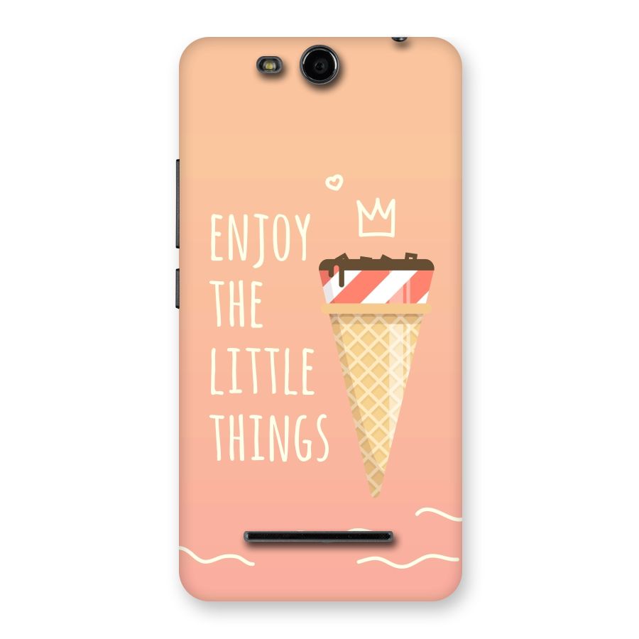 Enjoy the Little Things Back Case for Micromax Canvas Juice 3 Q392