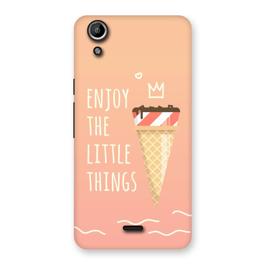 Enjoy the Little Things Back Case for Micromax Canvas Selfie Lens Q345
