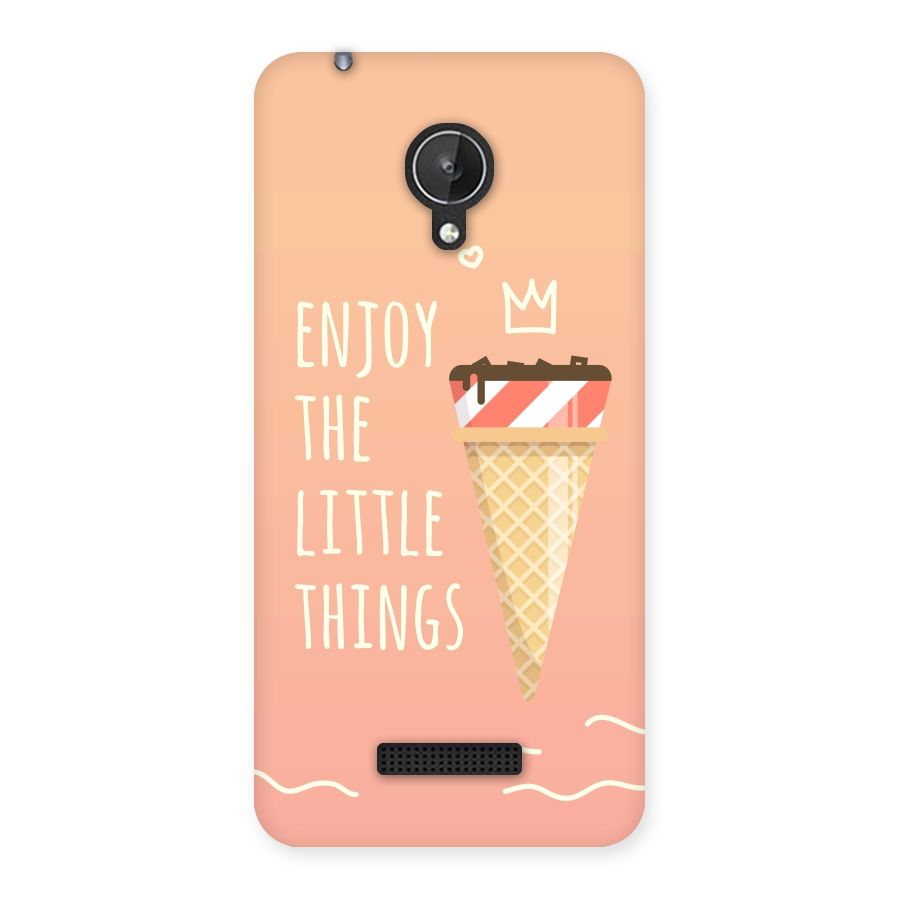 Enjoy the Little Things Back Case for Micromax Canvas Spark Q380