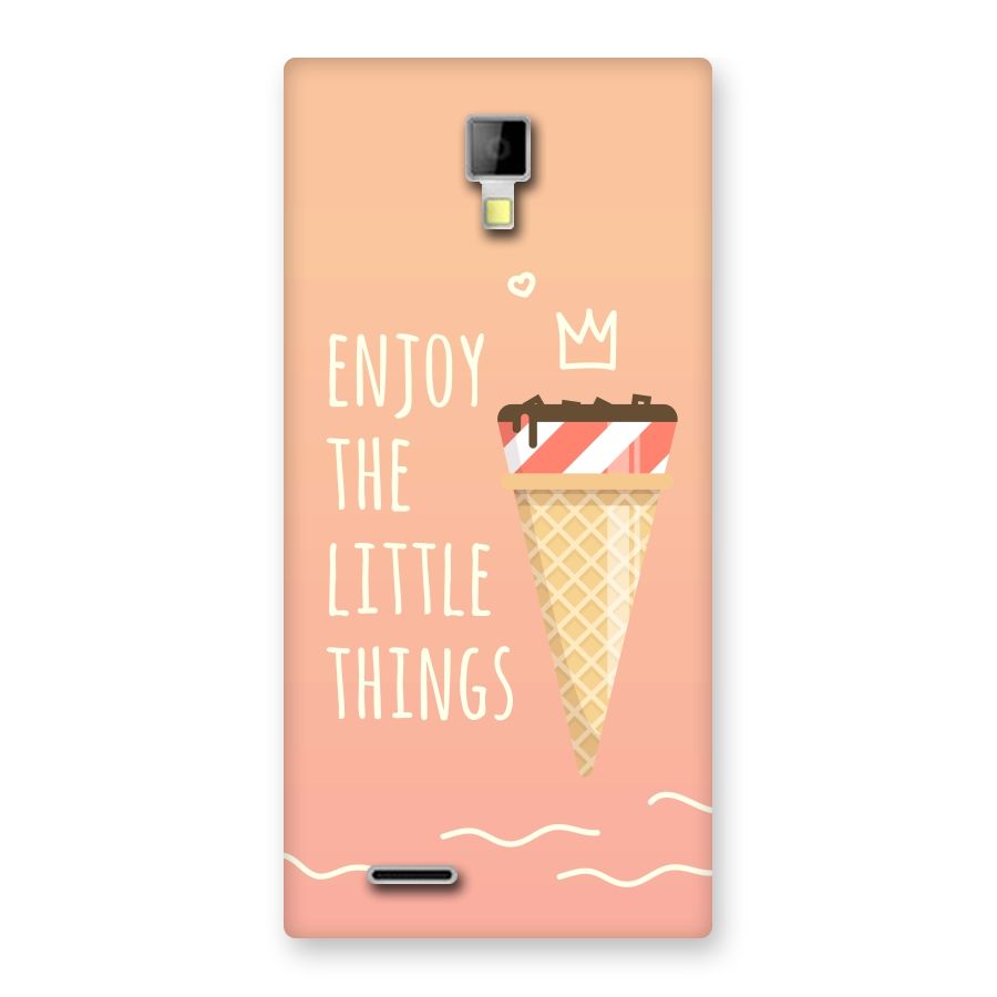 Enjoy the Little Things Back Case for Micromax Canvas Xpress A99