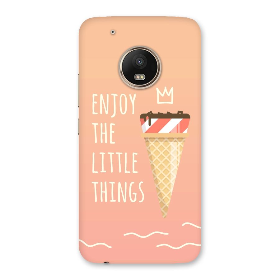 Enjoy the Little Things Back Case for Moto G5 Plus