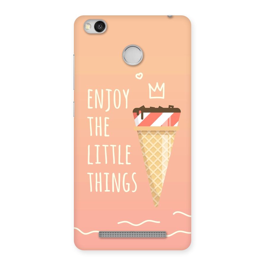 Enjoy the Little Things Back Case for Redmi 3S Prime