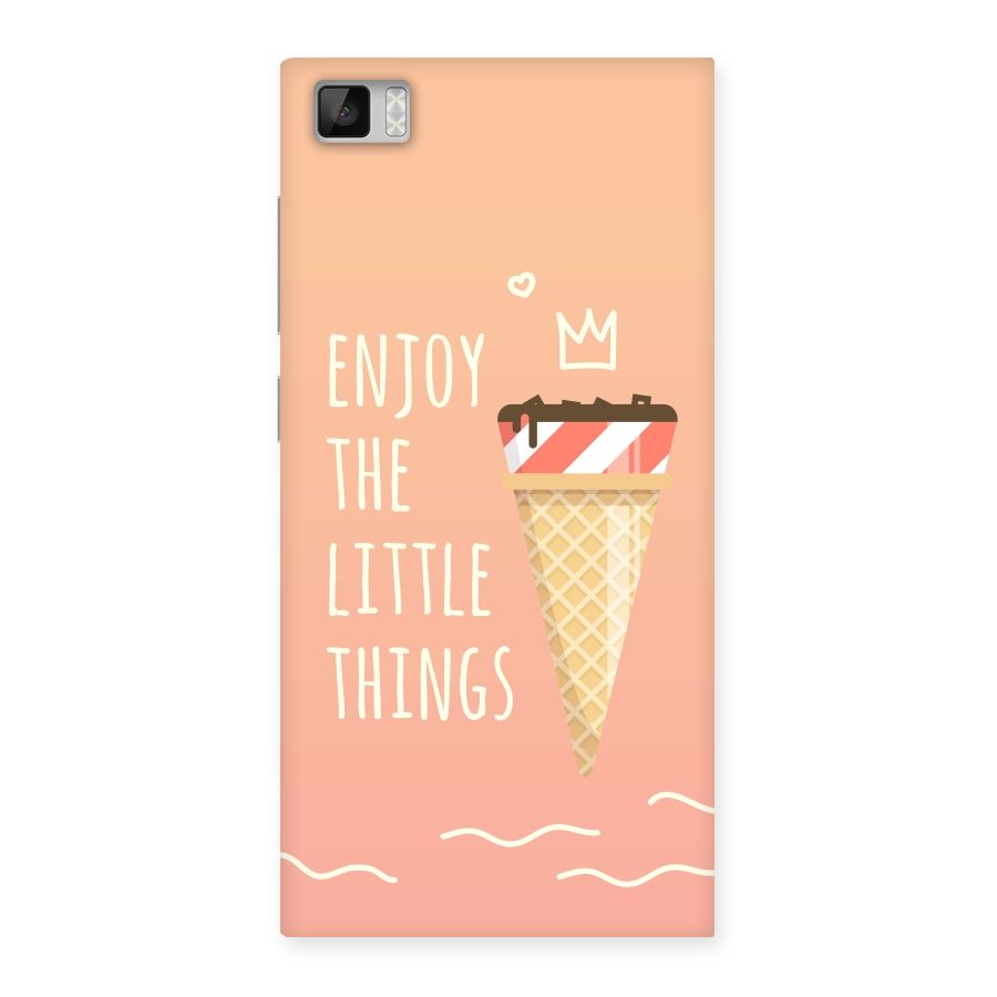 Enjoy the Little Things Back Case for Xiaomi Mi3