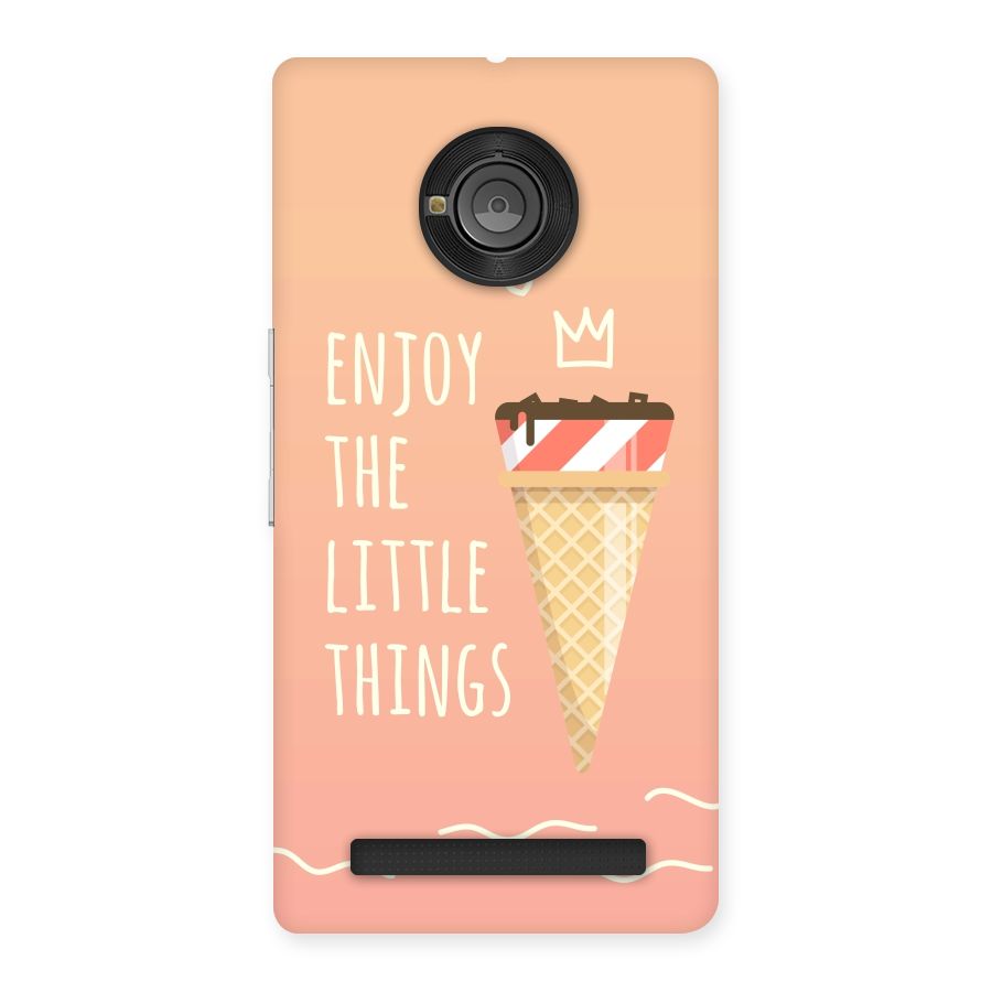 Enjoy the Little Things Back Case for Yu Yunique