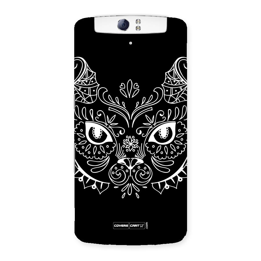 Ethnic Cat Design Back Case for Oppo N1