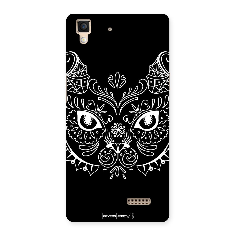 Ethnic Cat Design Back Case for Oppo R7