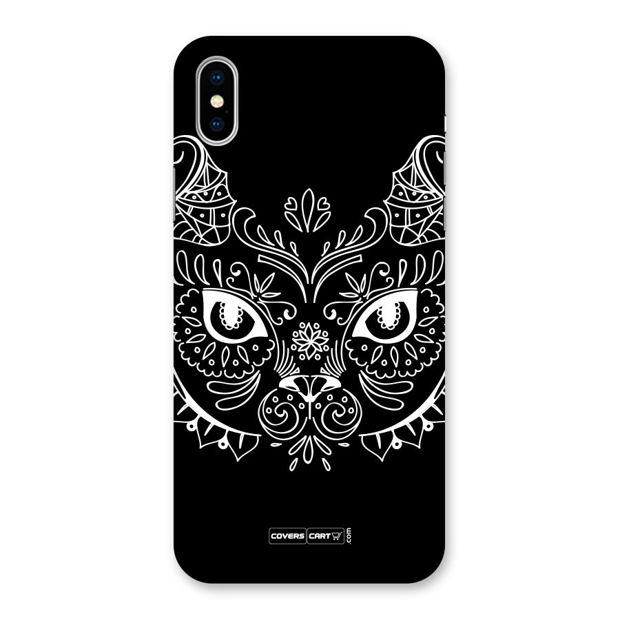Ethnic Cat Design Back Case for iPhone X