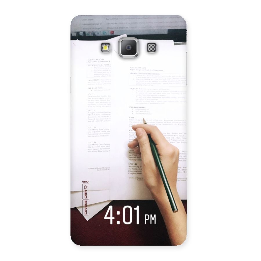 Exam Time Blues Back Case for Galaxy A7