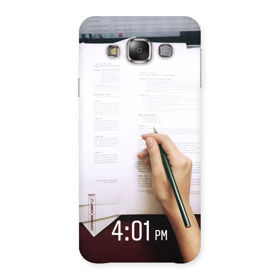 Exam Time Blues Back Case for Galaxy E7