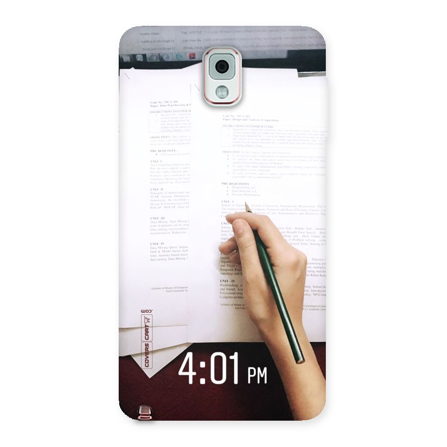 Exam Time Blues Back Case for Galaxy Note 3
