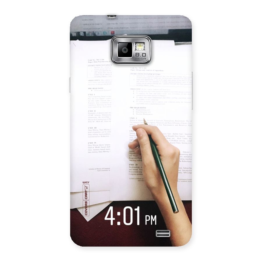 Exam Time Blues Back Case for Galaxy S2
