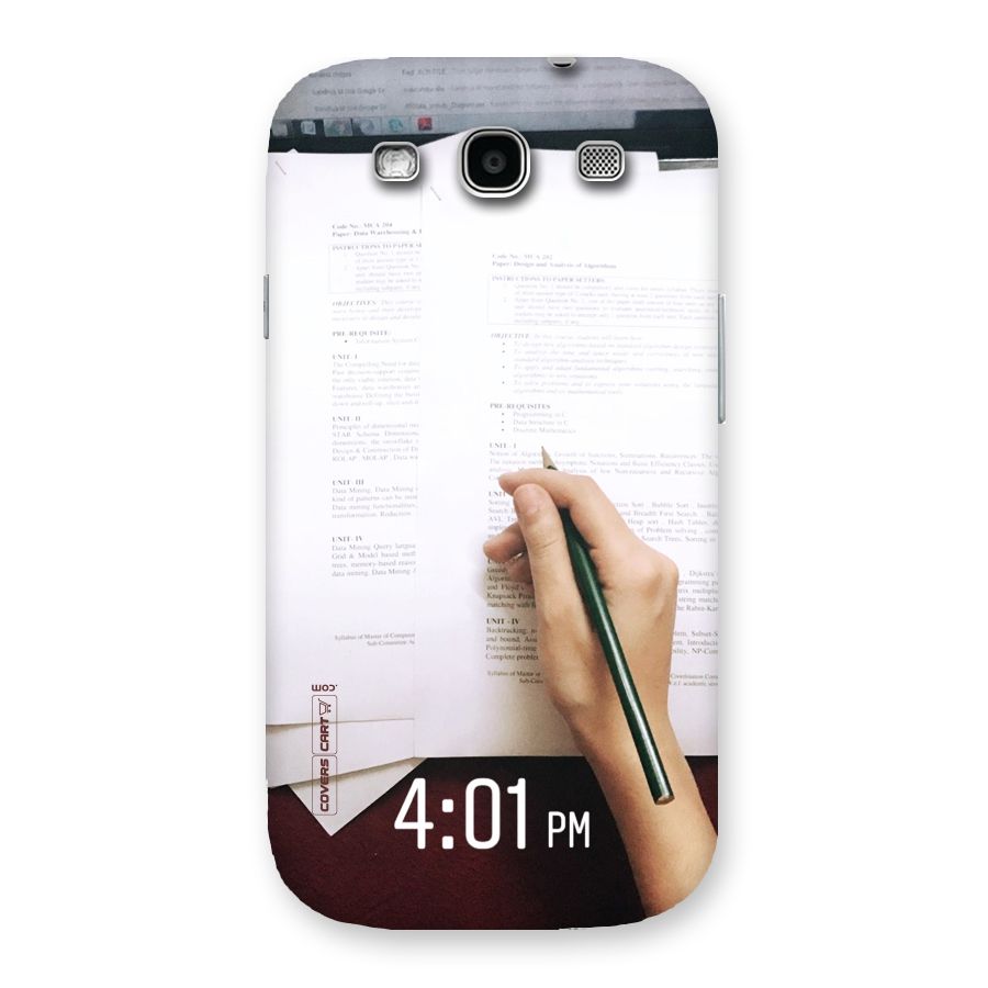 Exam Time Blues Back Case for Galaxy S3