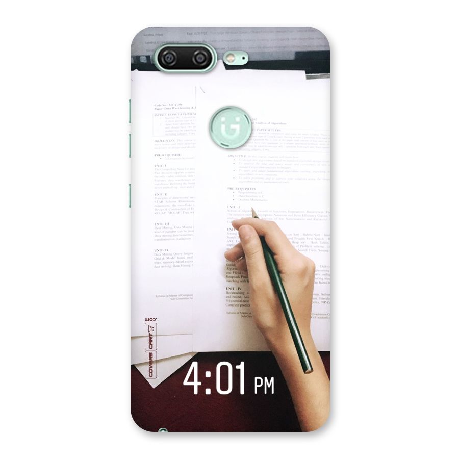 Exam Time Blues Back Case for Gionee S10