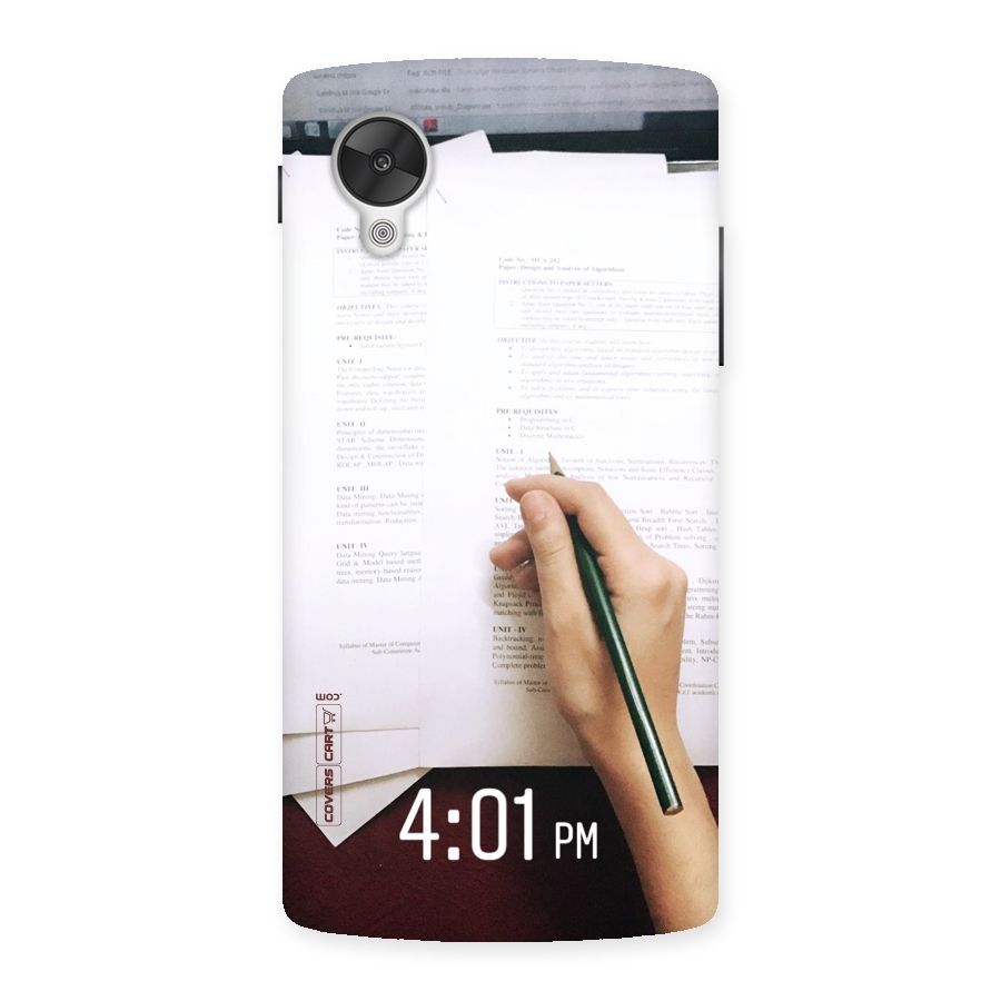 Exam Time Blues Back Case for Google Nexsus 5
