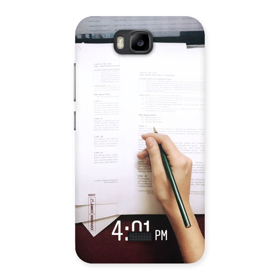 Exam Time Blues Back Case for Honor Bee
