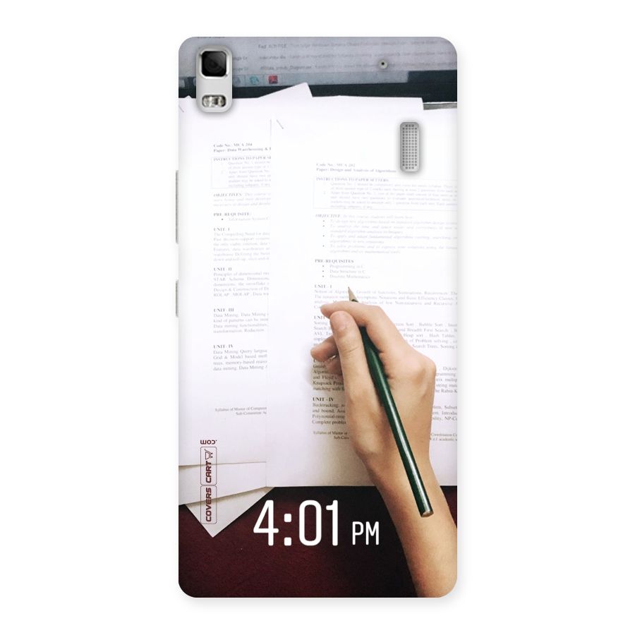 Exam Time Blues Back Case for Lenovo K3 Note