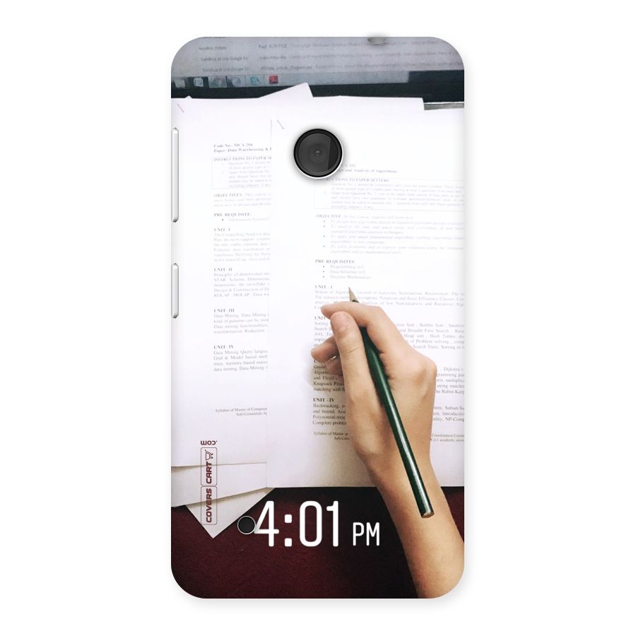 Exam Time Blues Back Case for Lumia 530
