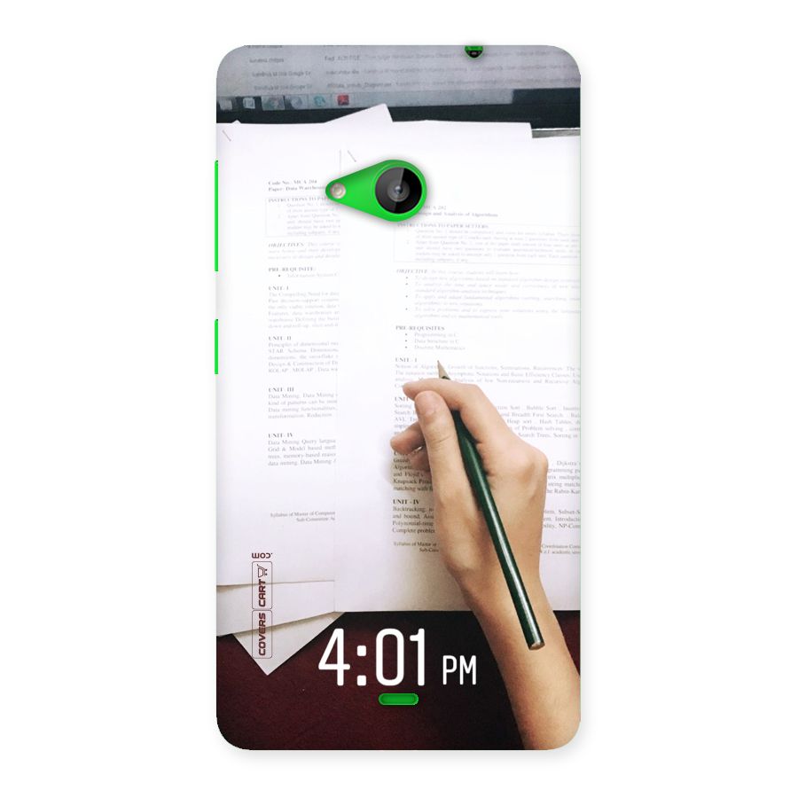 Exam Time Blues Back Case for Lumia 535