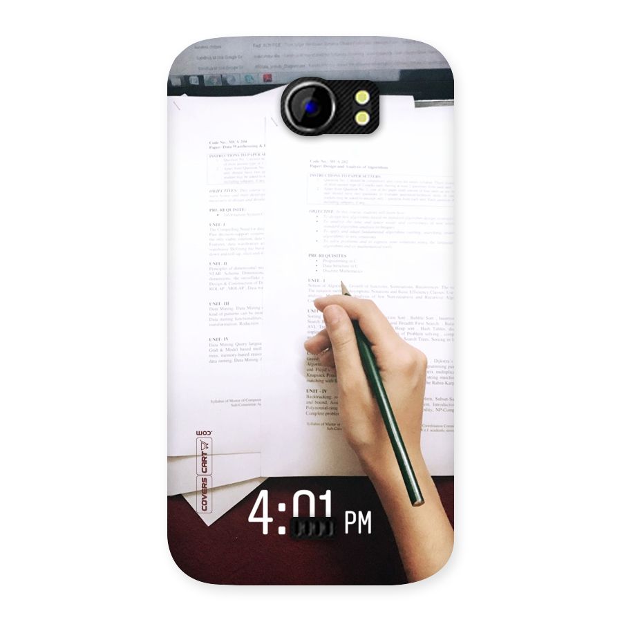 Exam Time Blues Back Case for Micromax Canvas 2 A110