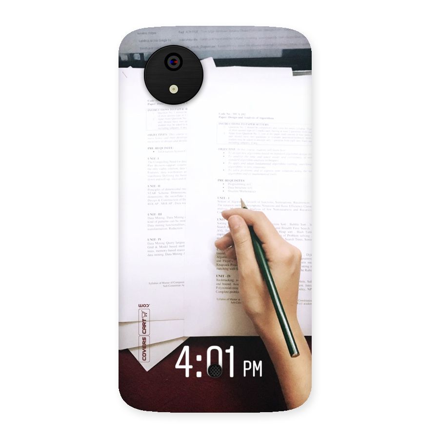 Exam Time Blues Back Case for Micromax Canvas A1