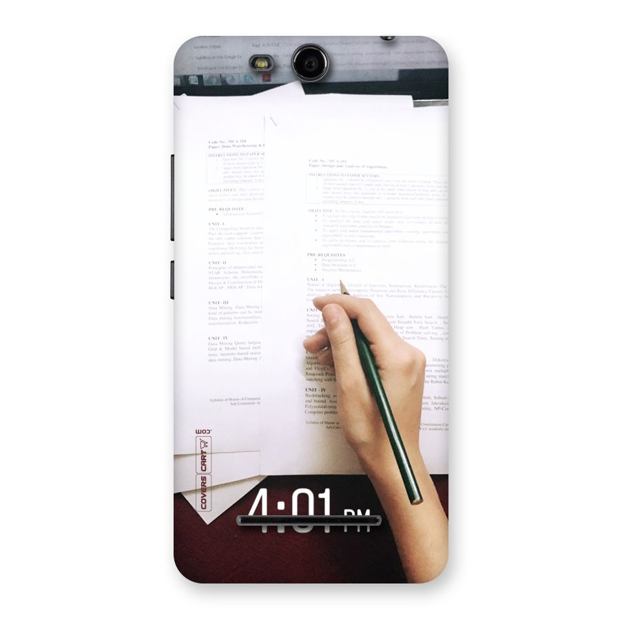 Exam Time Blues Back Case for Micromax Canvas Juice 3 Q392