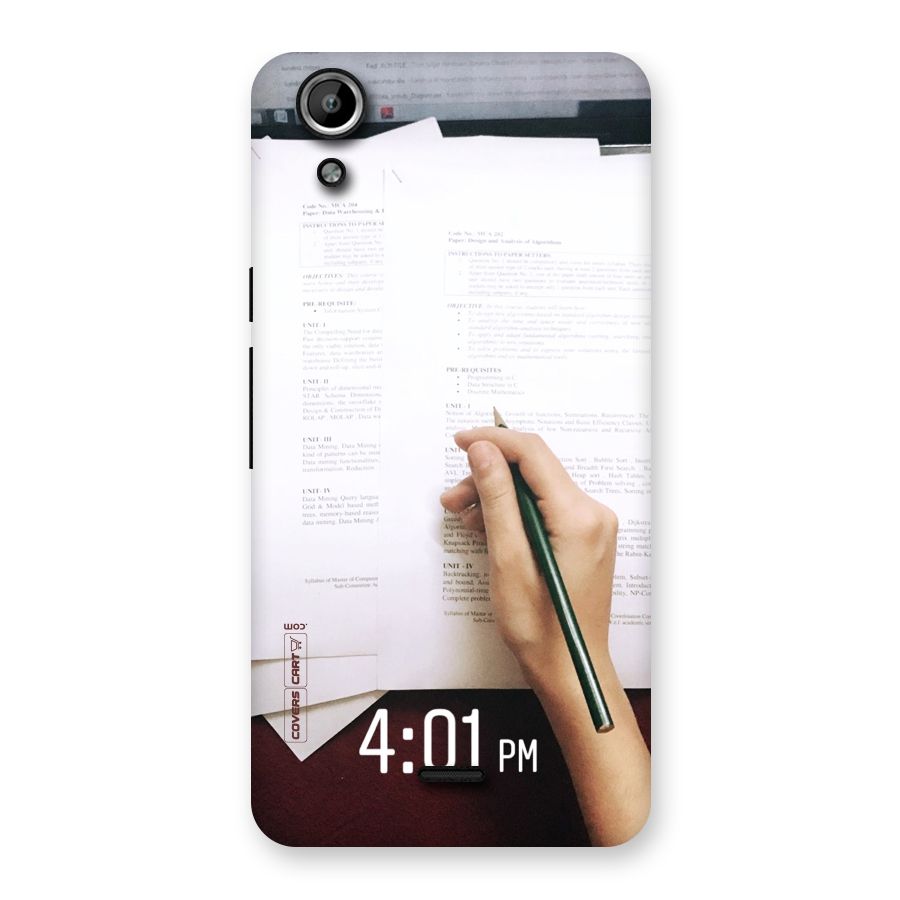Exam Time Blues Back Case for Micromax Canvas Selfie Lens Q345