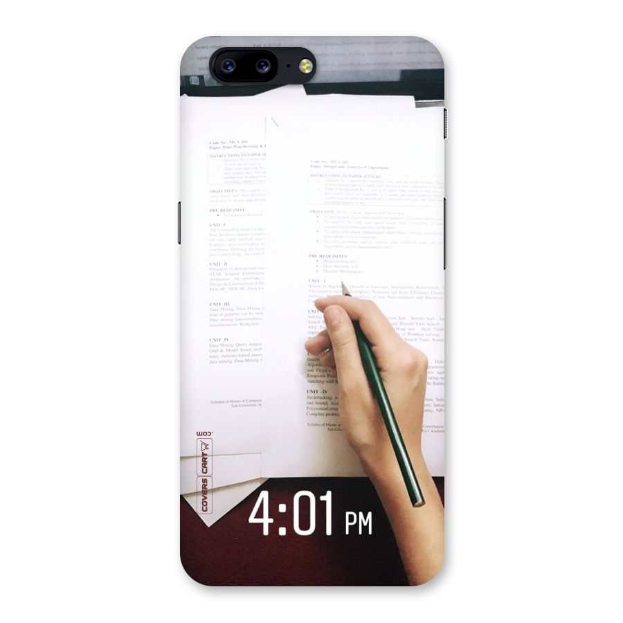 Exam Time Blues Back Case for OnePlus 5